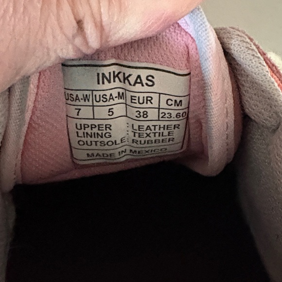 Inkkas Red and Pink Women's Sneakers - Picture 9 of 13